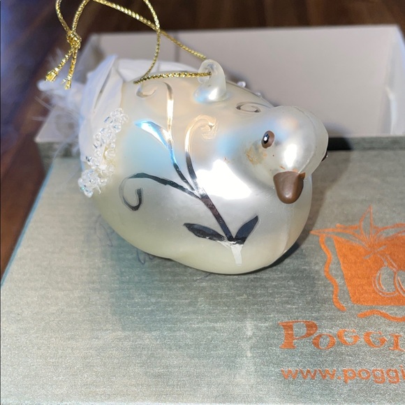 Vintage White Bird Ornament - Picture 2 of 6
